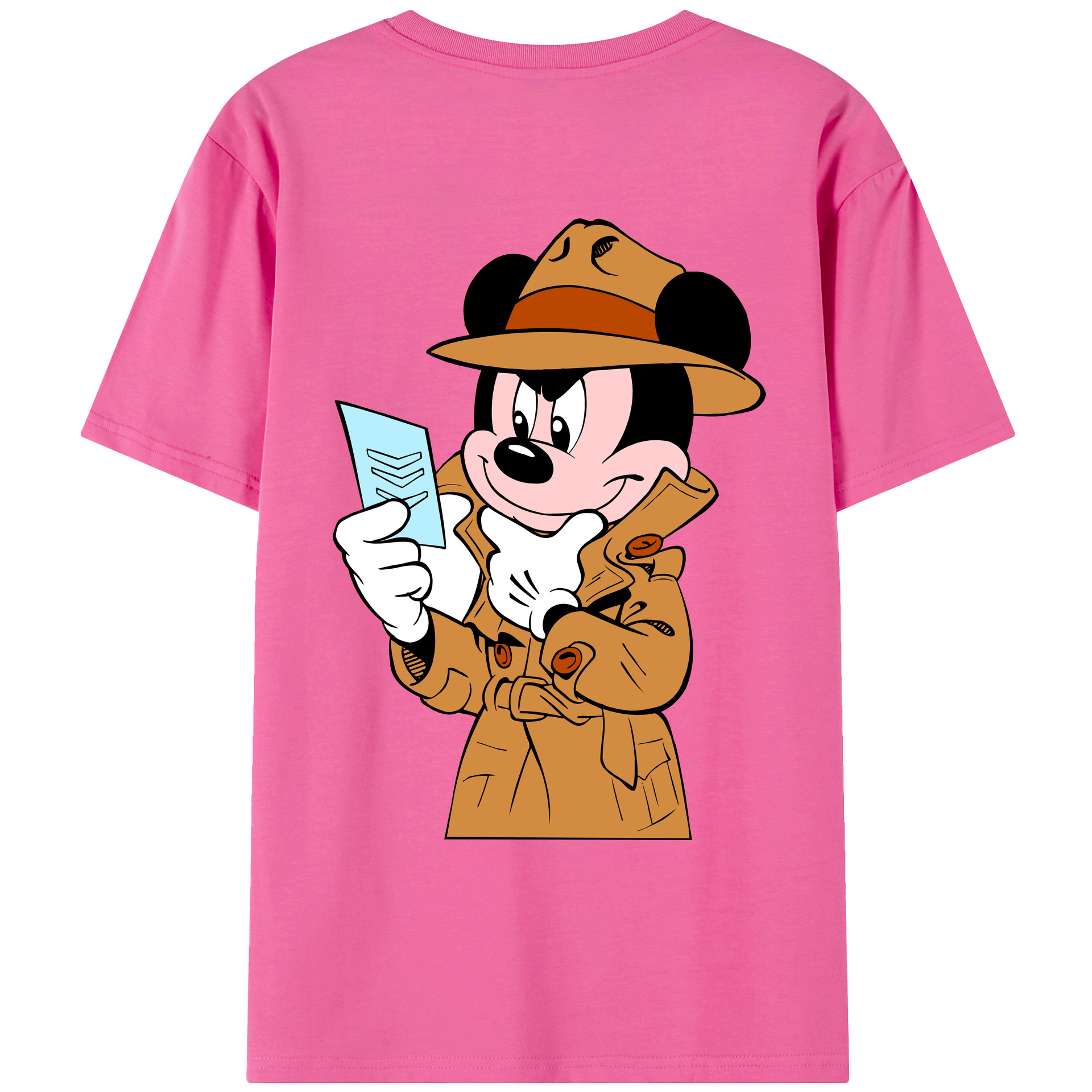 （画像用） ミッキーマウス Mickey Mouse レディース半袖Tシャツ(バックプリント)